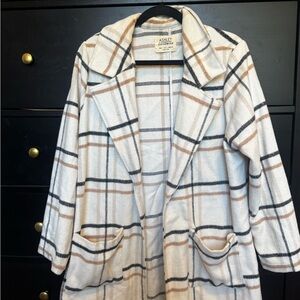 Ashley Stewart Plaid Coat